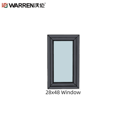 Warren 28x48 Casement Aluminium Double Glazing Blue Double Hung Window Price