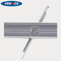 A7 Silver wrought louver custom price design aluminum iron window steel louvre frame on China WDMA