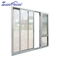 AS2047/AAMA/CSA Standard hot sale new design aluminium Patio sliding Glass door with double glass on China WDMA