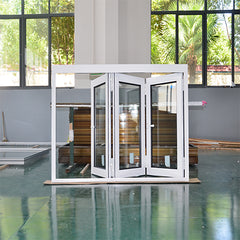 AS2047 standard China company 3 panel alum aluminum horizontal bifold folding window on China WDMA