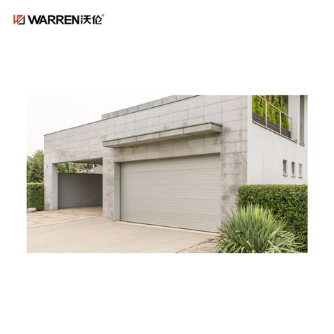 Warren 9x15 Modern Roll Up Garage Doors With Windows