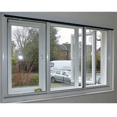 Aluminium Frame Powder Coating Aluminum Sliding Window with Tempered Glass on China WDMA