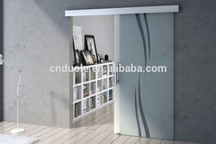 Aluminium frameless sliding exterior glass door indoor sliding glass door on China WDMA