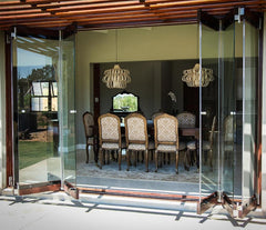 Australian standards double glazing lowes bi fold door/Accordion aluminum glass patio exterior bifold doors /bi-fold door on China WDMA