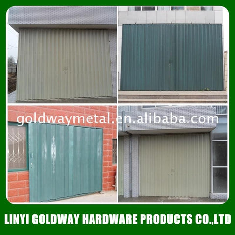 Cheap steel exterior accordion sliding door for warehouse on China WDMA