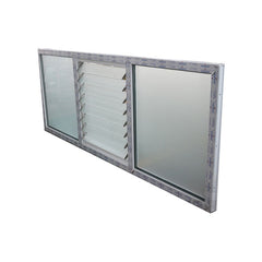 China Good Supplier UPVC Profile Windows Louver Frame Window with Exhaust Fan for Louvered Windows on China WDMA