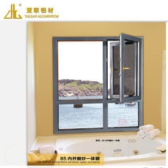 Commercial aluminum frames window , wood grain colors aluminium frame sliding glass window on China WDMA