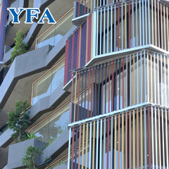 Customized building decoration sun shade exterior aluminium louver panel on China WDMA