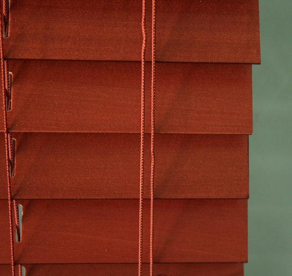 Dongguan factory sale luxury home decorative 50mm Basswood Wooden Venetian Window Blinds on China WDMA