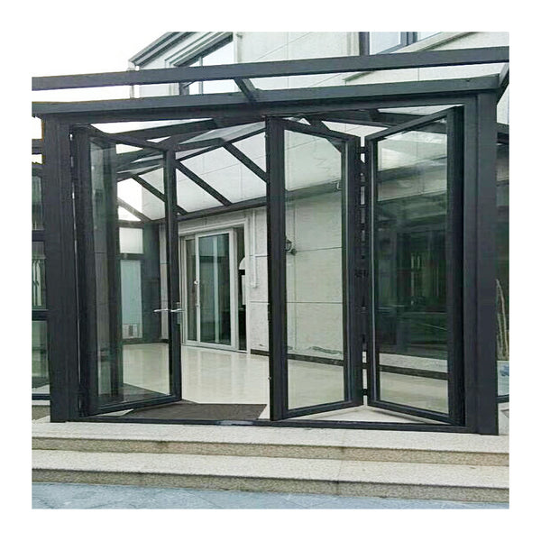 Double glazed accordion sliding folding door patio door design for balcony on China WDMA