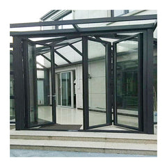 Double glazed accordion sliding folding door patio door design for balcony on China WDMA