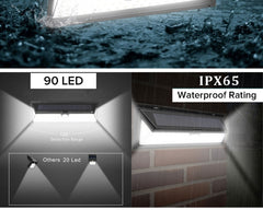 Factory Direct Mounted Morden Good Black Sensor Ip65 Powered External Light Wall Solar Light For Patio Decks on China WDMA