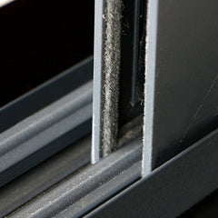 Fashionable aluminum 4 panel sliding window with frosted glass on China WDMA