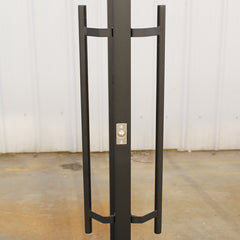 WDMA Double Glazed Panel Tempered Glass Galvanized Steel Swing Door Grill design