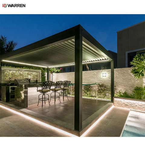 Warren China carport motorized profile aluminium pergola