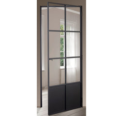 WDMA  Aluminum Exterior Double Glass French Entry Door Swing Casement Door