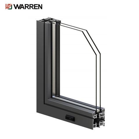 Warren 30X30 30X60 60X48 Beautiful Grill Design Powder Coating Extruded Aluminium Frame Window Glass Awning Turn and Tilt Window