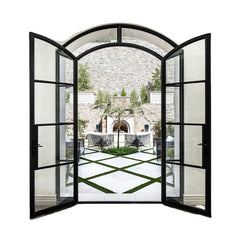 42*108 Aluminum patio glass french door with thick glass protection water Heat insulation