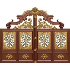 Modern Main Design Slat Barrier Arm Villa Garden Cast Aluminum Alloy Sliding Profile Art Slide Fence Aluminium Gate Factory