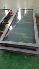 Wooden color size customized aluminium louvre door on China WDMA