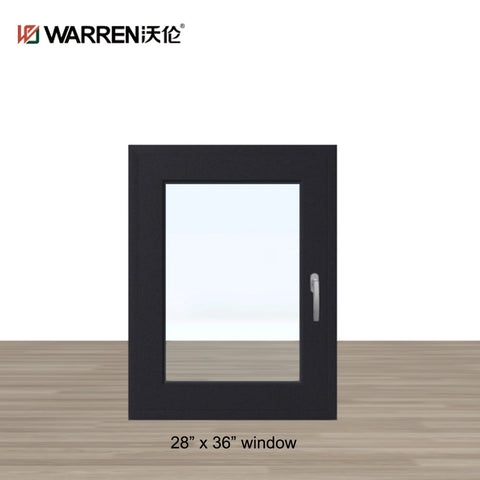 Warren 28x36 Window Double Glazed Hurricane Impact Casement Aluminum Windows