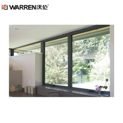 60x36 Sliding Aluminium Tempered Glass Gray Double Pane Window Louver