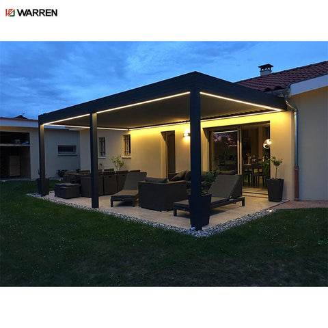 Warren patio cover aluminium gazebo electric roof pergola