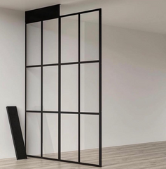 WDMA  decorative glass steel door exterior partition antique iron doors grill door design in mild steel