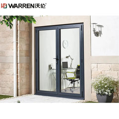 Warren 60 Front Door 32 Full Lite Exterior Door Interior Double French Doors 60x80 Patio Glass Aluminum