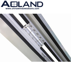 High quality aluminium glass white color veranda folding doors with thermal break on China WDMA