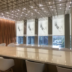 Home integration Wifi Control Electric roller shades with fabric motorised roller blind on China WDMA