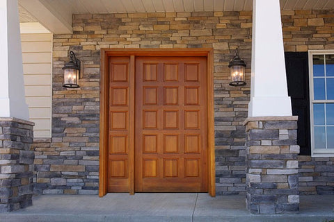 India Kerala house main double door with grill designs on China WDMA