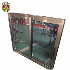 Kenya commercial building material 6mm single tempered glass aluminum sliding windows on China WDMA