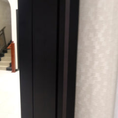 New fashion black color aluminum sliding doors thin frame on China WDMA