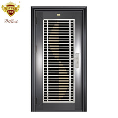 Newest design high quality modern turkey color steel security door JH440 on China WDMA