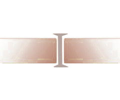 OEM/ODM glass doors and windows connection accessories acrylic I shape seals profile