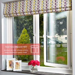 PVC double glazed glass window with inside blinds from china on China WDMA