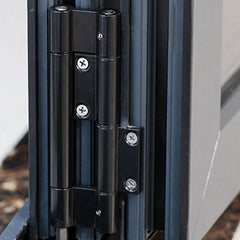 Safety design soundproof Indoor living room bi bifold profile door accordion interior glass aluminum folding doors on China WDMA