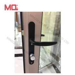 Safety design soundproof Indoor living room bi bifold profile door accordion interior glass aluminum folding doors on China WDMA