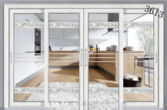 Standard size aluminium exterior stacker sliding door aluminium sliding doors on China WDMA