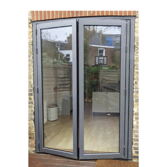 Topwindow Best Quality As2208 Glass Waterproof Windproof Aluminum Frame Exterior Decorative Shop Front Double Entry Door on China WDMA