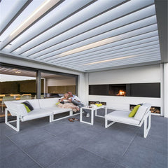 High Quality  Closing Louver Bioclimatic Pergola  Cheap Price Pergola Sun shading Aluminum Pergola