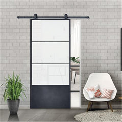 UK Market Pocket Door Luxury Interior Modern Design Galvanised Steel Pocket Door Living Room Exterior Sliding Door 20Mm Pocket