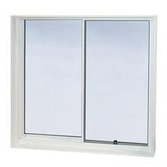 White Color Aluminum Frame 5mm thickness Glass Good Quality Aluminum Sliding Window on China WDMA