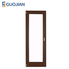 White Color Double Casement Sash Opening French PVC Door on China WDMA