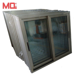 aluminum frame is champagne color windows sliding glass window on China WDMA