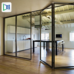 living room aluminium sliding bifold doors decorative interior double bifold doors on China WDMA