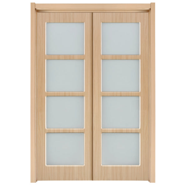 soundproof interior insulated sliding barn doors translucent glass bedroom sliding door on China WDMA