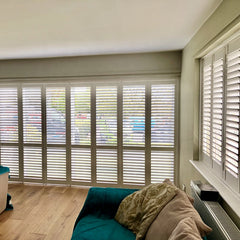 wall decorative accordion shutter windows bi fold plantation shutter doors on China WDMA