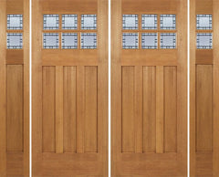 WDMA 100x84 Door (8ft4in by 7ft) Exterior Mahogany Randall Double Door/2side w/ N Glass 1